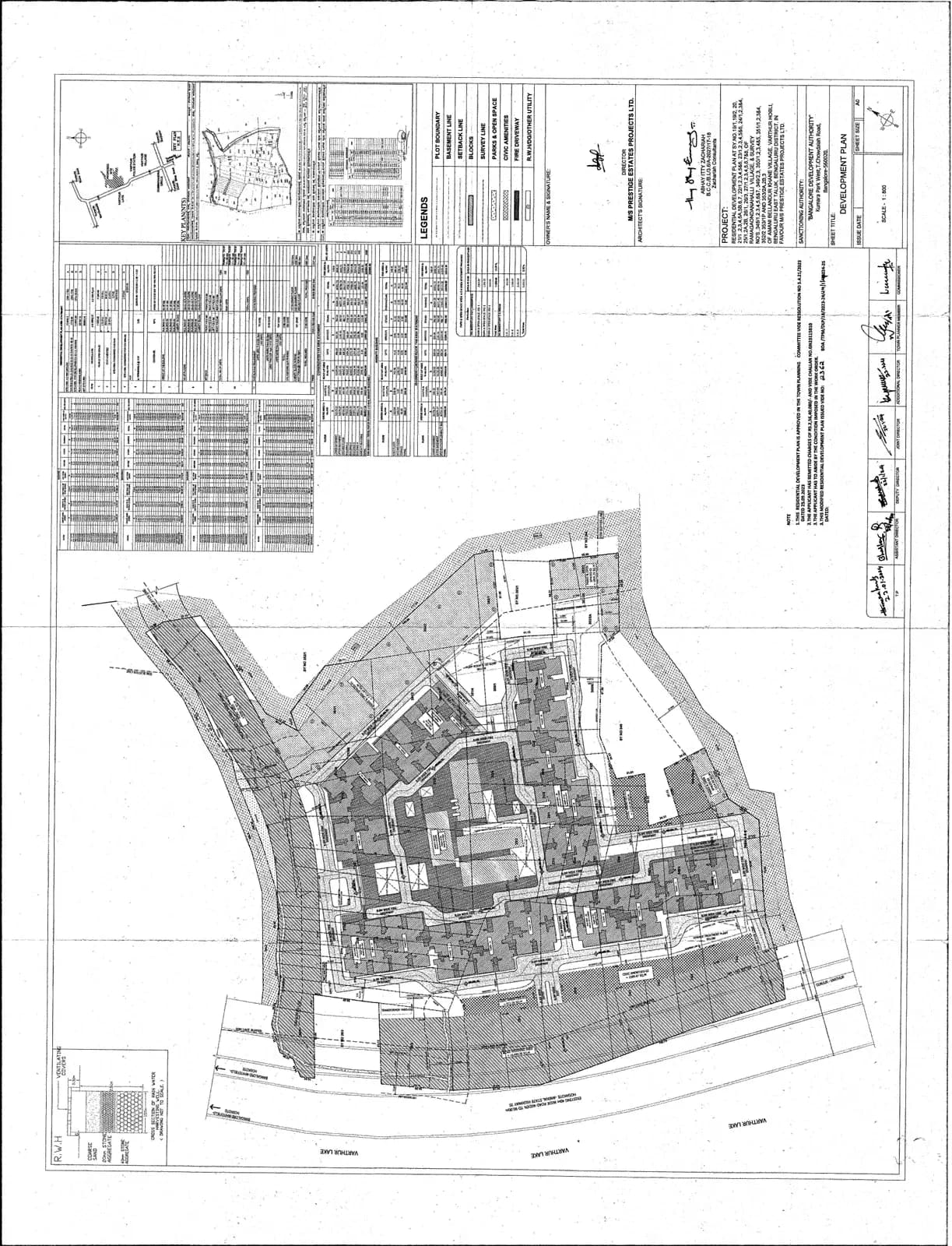 Prestige Raintree Park: Approved Layout Plan (filed with Karnataka RERA)
