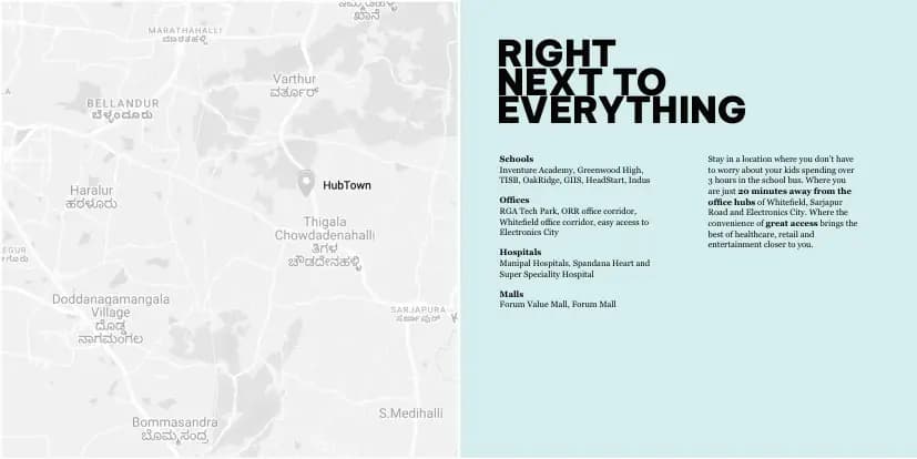 The Right Life: Brochure, page 5 (filed with Karnataka RERA)