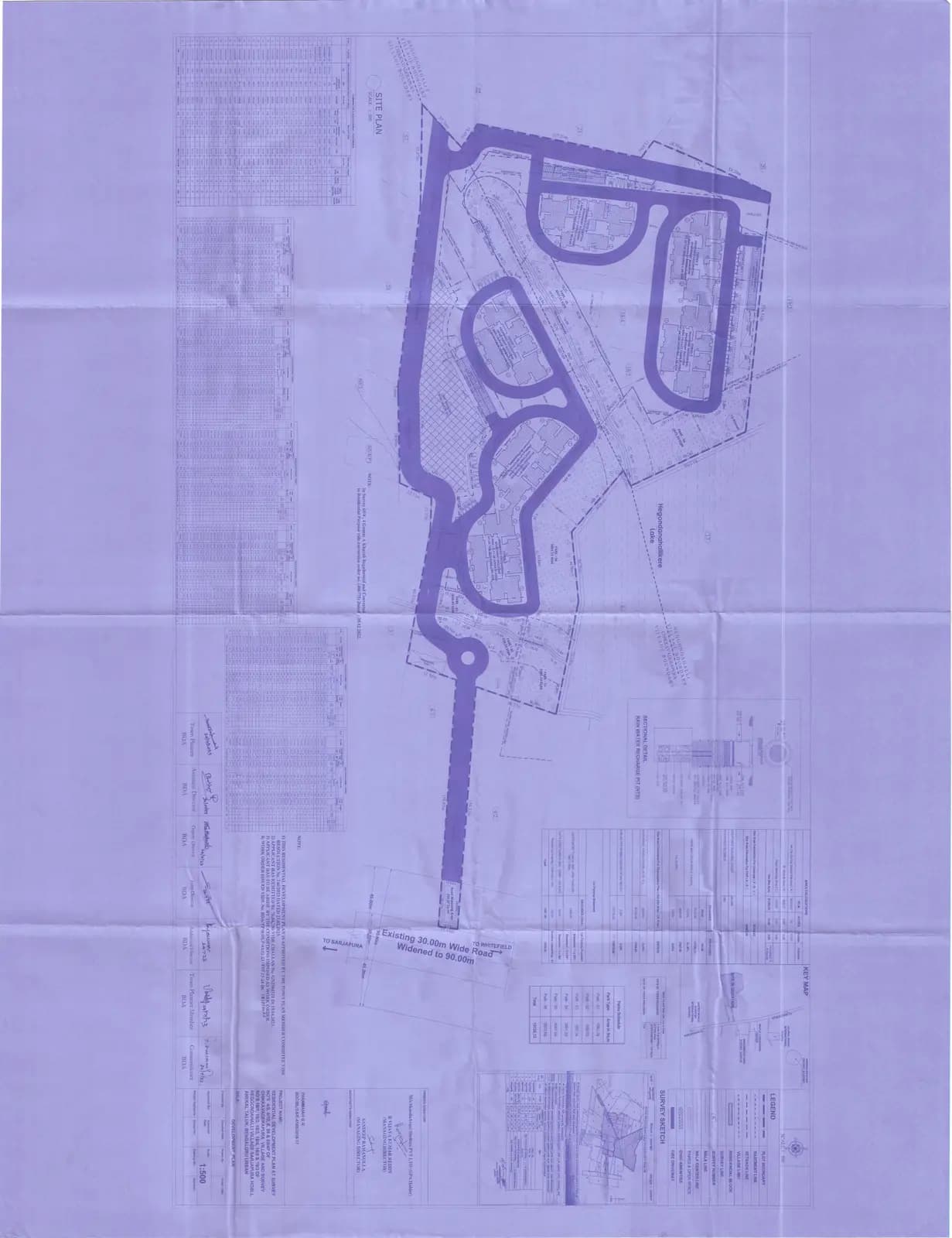 The Right Life: Approved Layout Plan (filed with Karnataka RERA)