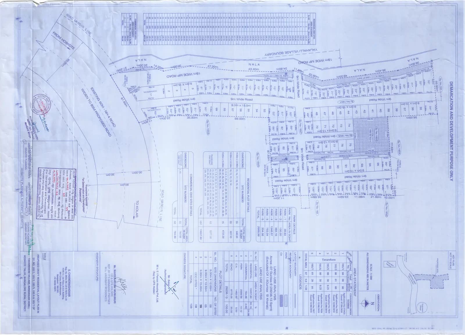 Bodhii Tree: Existing Layout Plan (filed with Karnataka RERA)