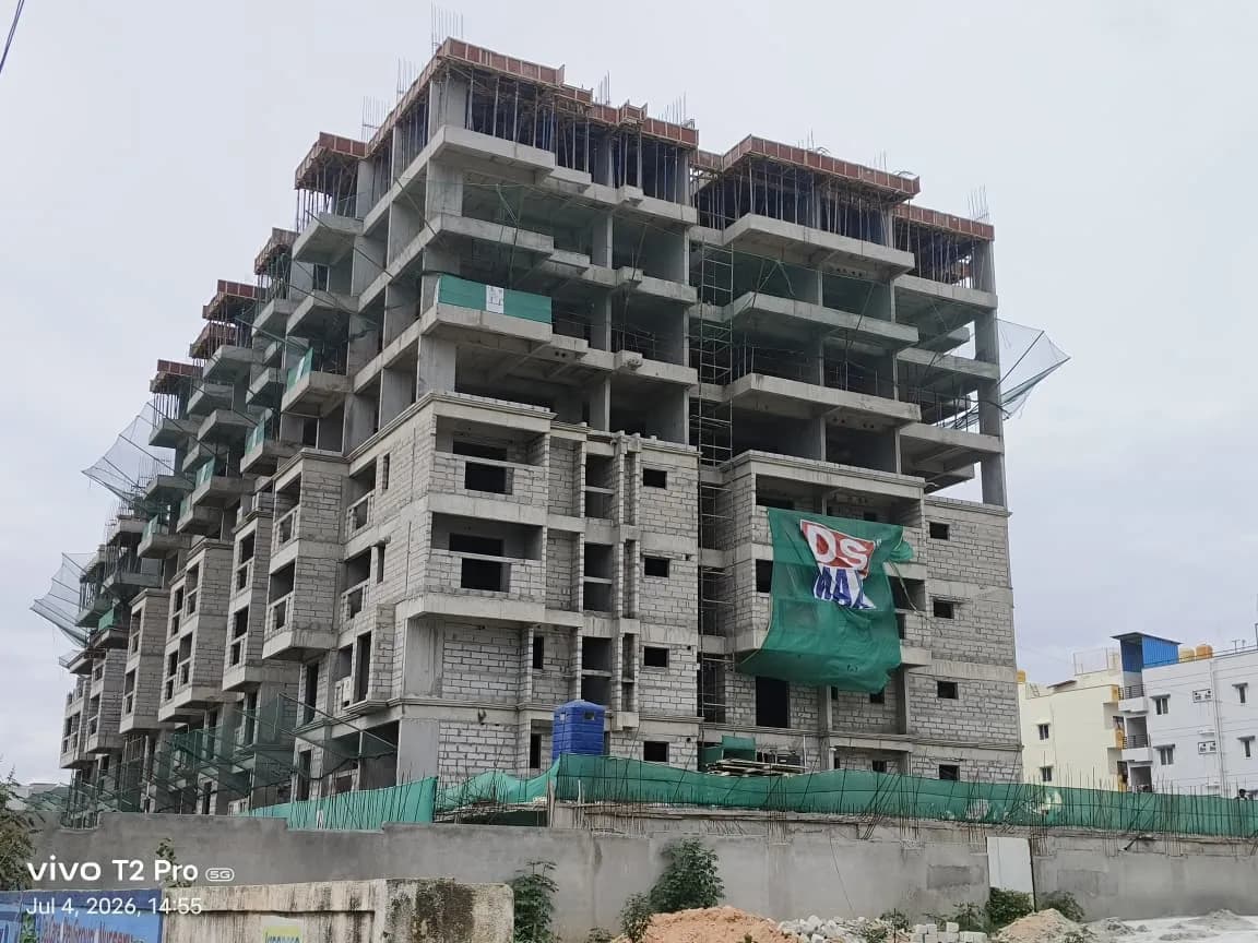 DS Max Sky Blossom: Site photo filed with Karnataka RERA