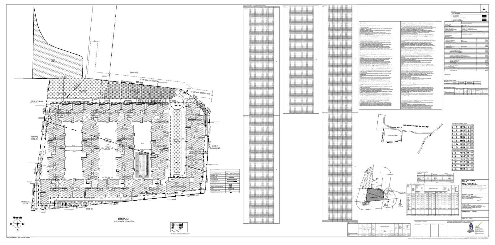 Casagrand Amor: Approved Building/Plotting Plan, page 1 (filed with Karnataka RERA)