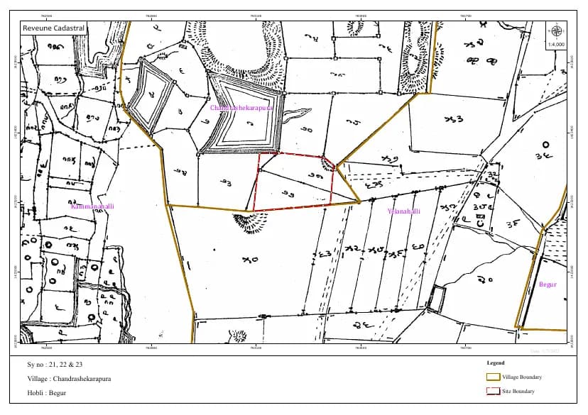 Casagrand Amor: Village Map Demarcation.pdf (filed with Karnataka RERA)