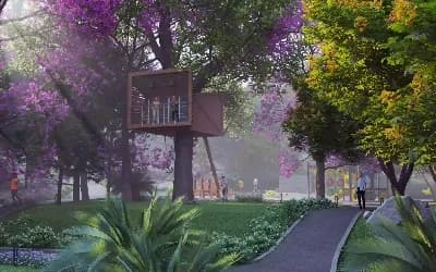 Provident Botanico: Tree House View (artist’s impression)