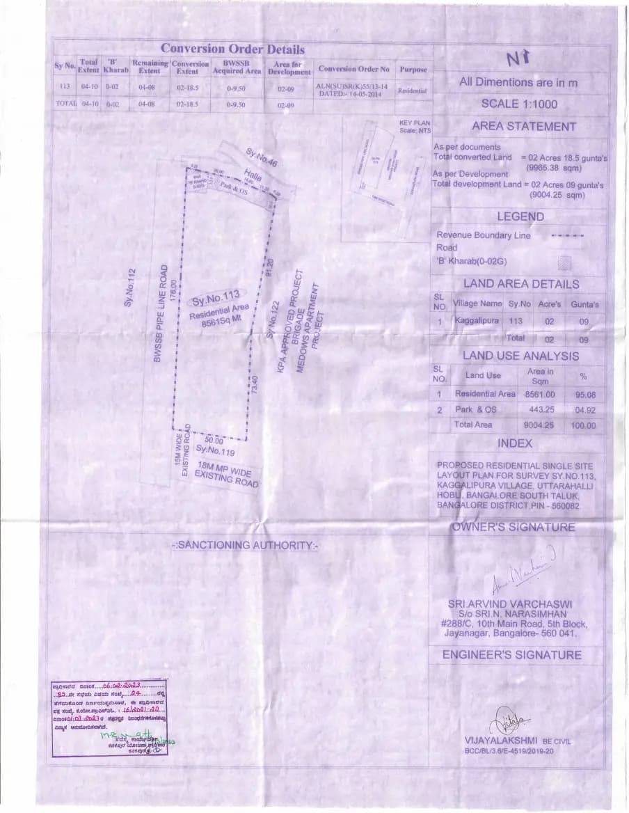 Harivishram: R3_SY No 113 Single Sital approved plan_compressed (filed with Karnataka RERA)