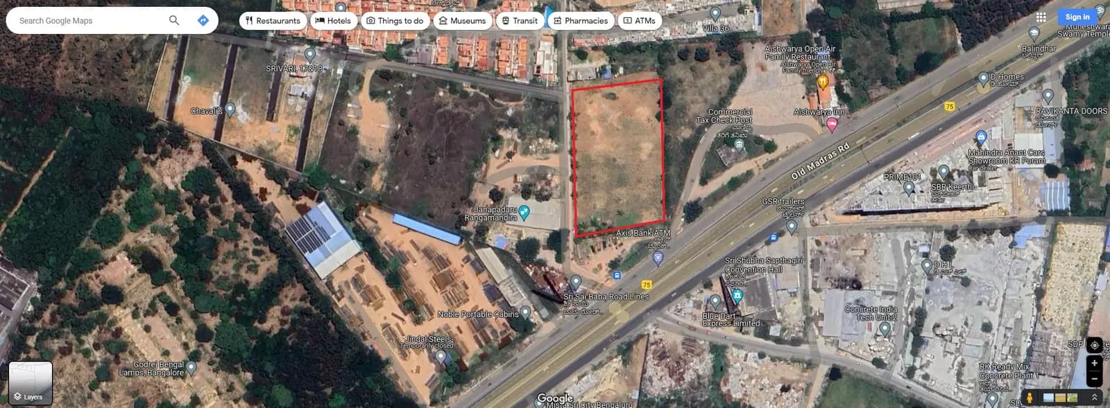 Pushkalam Heritage: Location Demarcation.jpg (filed with Karnataka RERA)