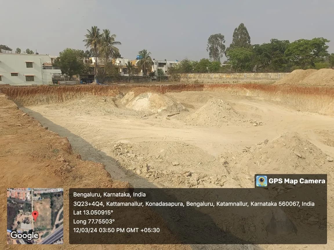 Pushkalam Heritage: Site photo filed with Karnataka RERA