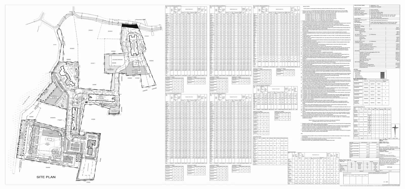 Azur: BBMP Sanction Drawing - D.pdf, page 1 (filed with Karnataka RERA)