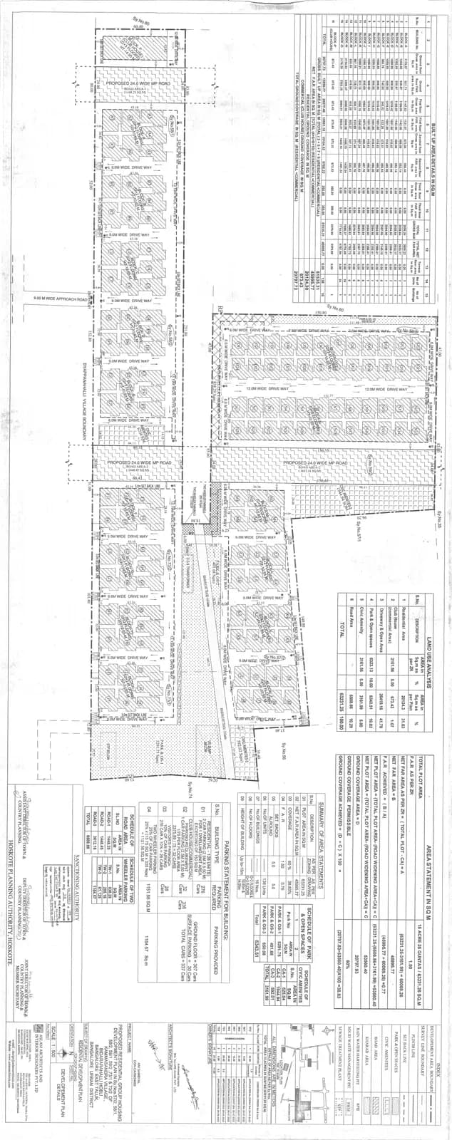 Allure Avani: Approved Layout Plan (filed with Karnataka RERA)