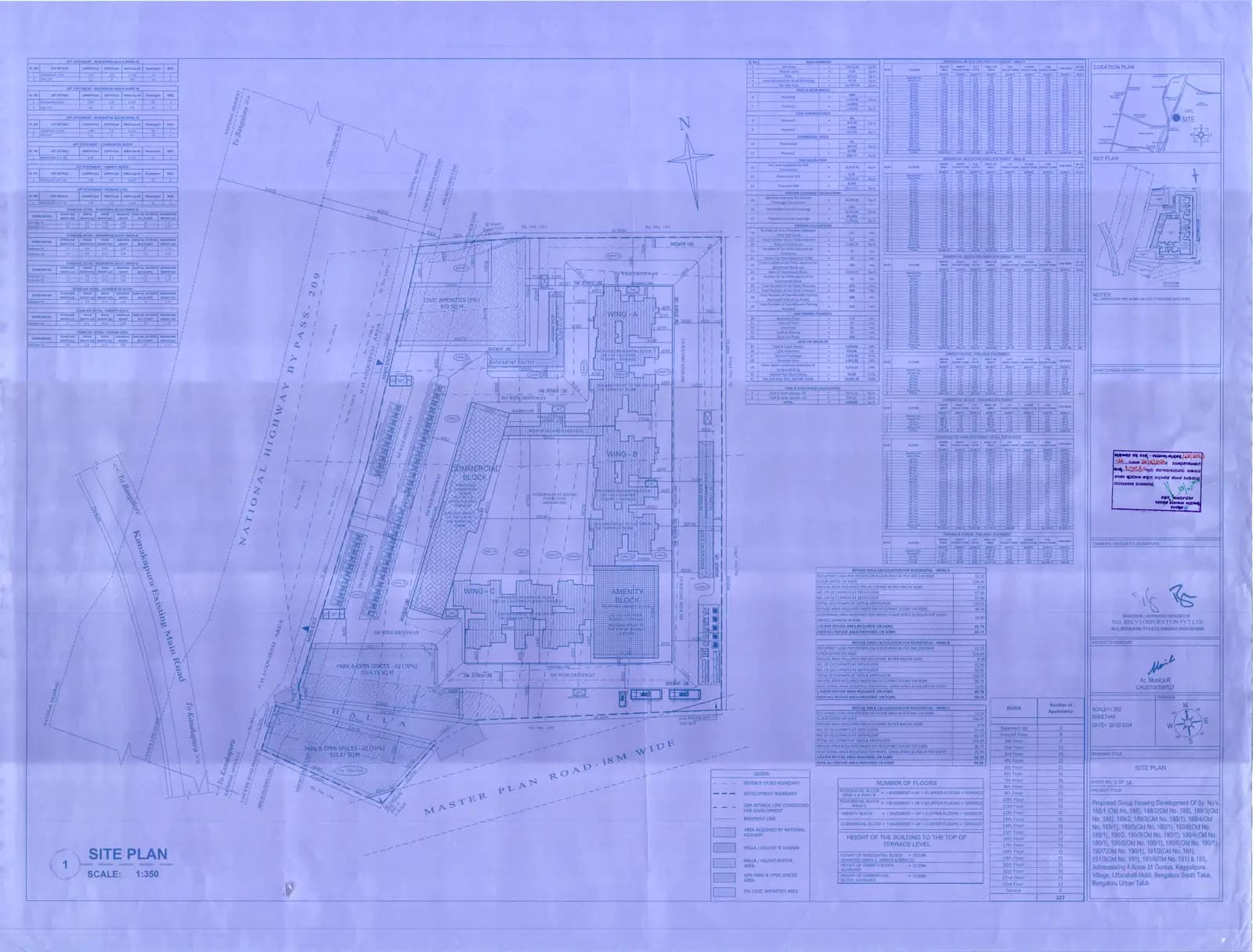 Bren Avaana: Existing Layout Plan (filed with Karnataka RERA)