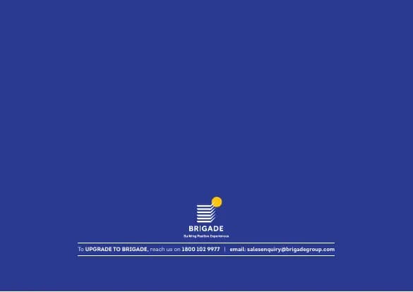 Brigade Insignia: Brochure, page 3 (filed with Karnataka RERA)