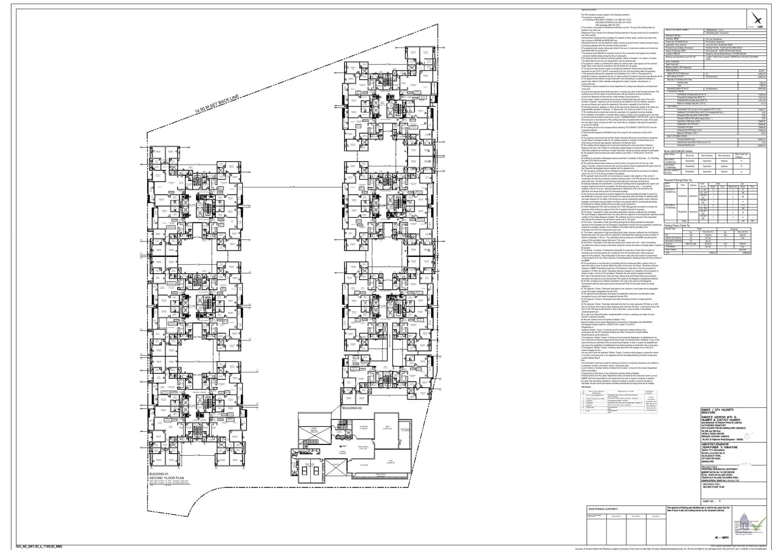 Brigade Insignia: 2nd Floor Plan.pdf (filed with Karnataka RERA)