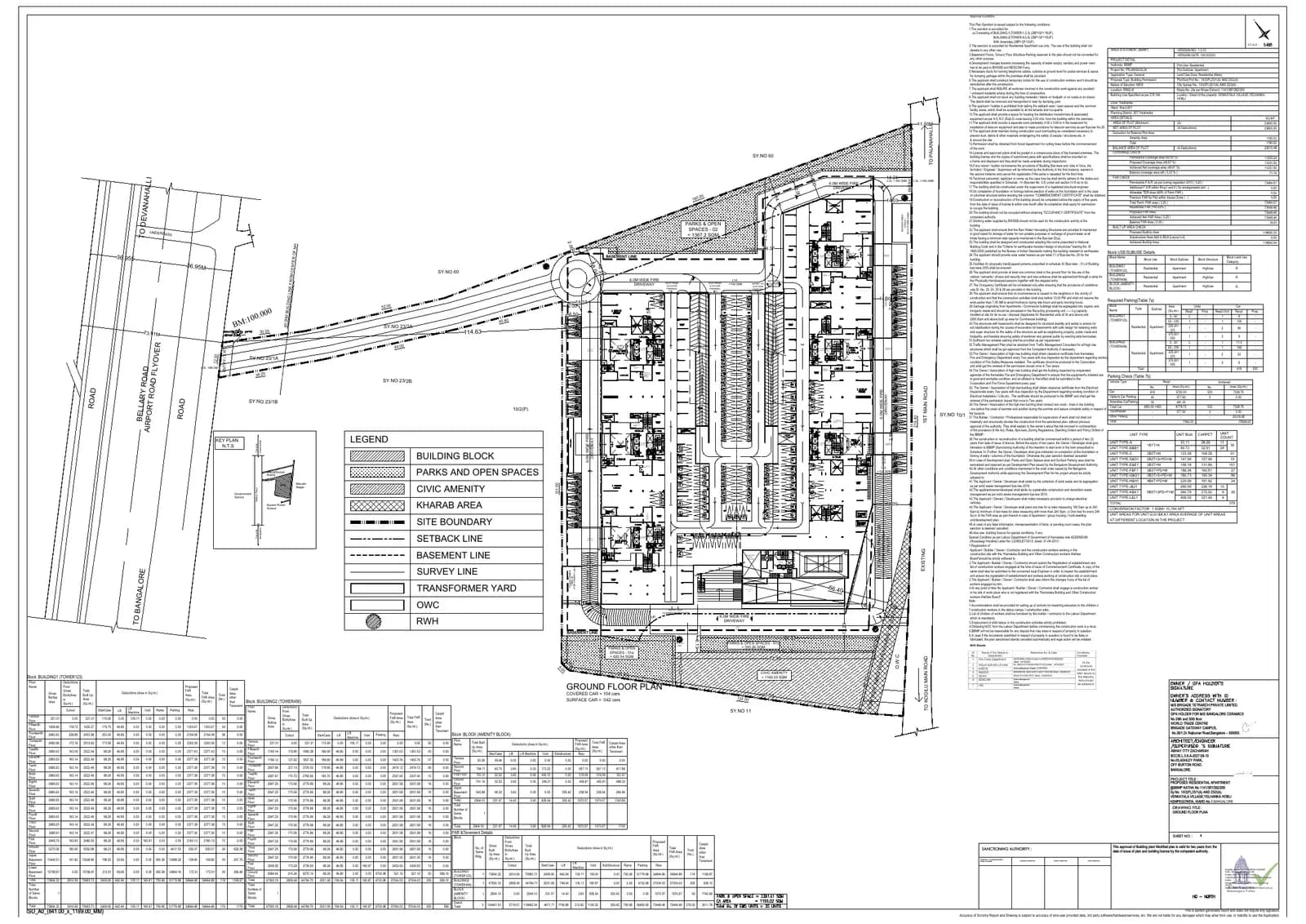 Brigade Insignia: Ground Floor Plan.pdf (filed with Karnataka RERA)