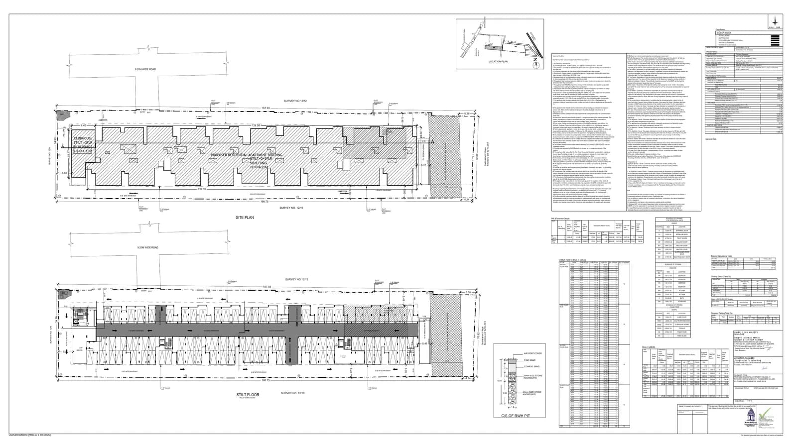 Casagrand Regal: Approved Building/Plotting Plan, page 1 (filed with Karnataka RERA)