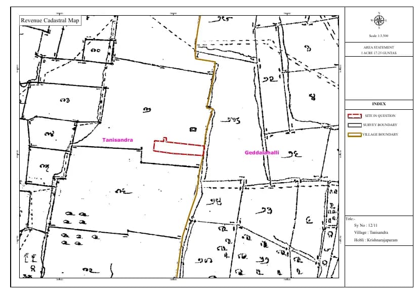 Casagrand Regal: Village MAP Demarcation.pdf (filed with Karnataka RERA)