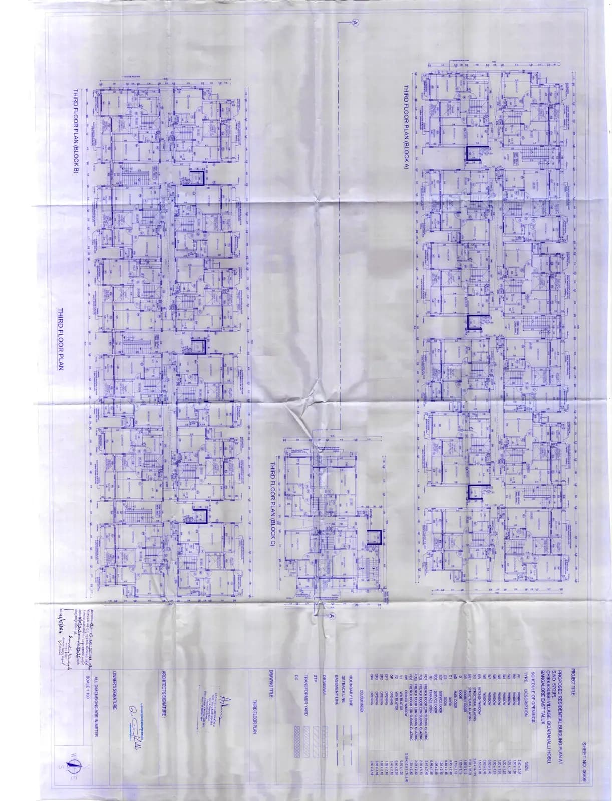 Radiance Floresta: 3rd Floor Plan.pdf (filed with Karnataka RERA)