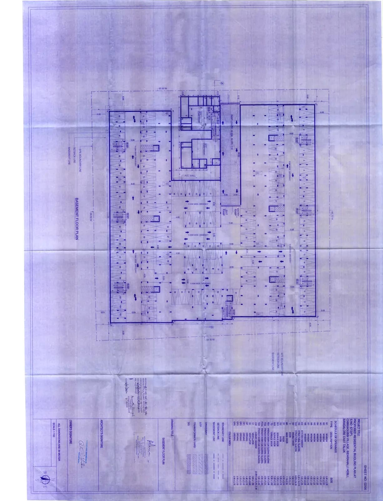 Radiance Floresta: Basement Floor Plan.pdf (filed with Karnataka RERA)