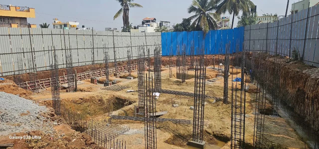Ambha Bhavani Residency: Site photo filed with Karnataka RERA