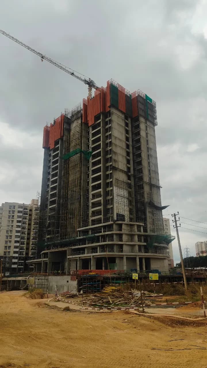 Ayatana Residences E-City: Site photo filed with Karnataka RERA