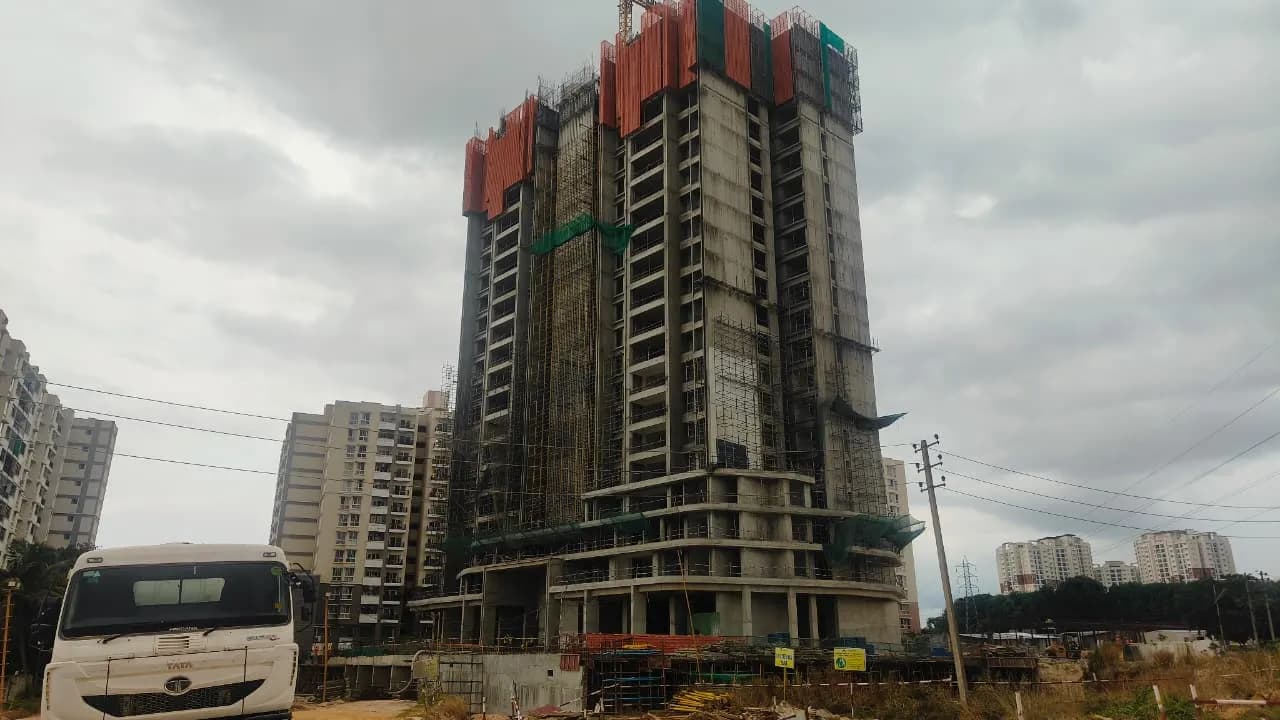 Ayatana Residences E-City: Site photo filed with Karnataka RERA
