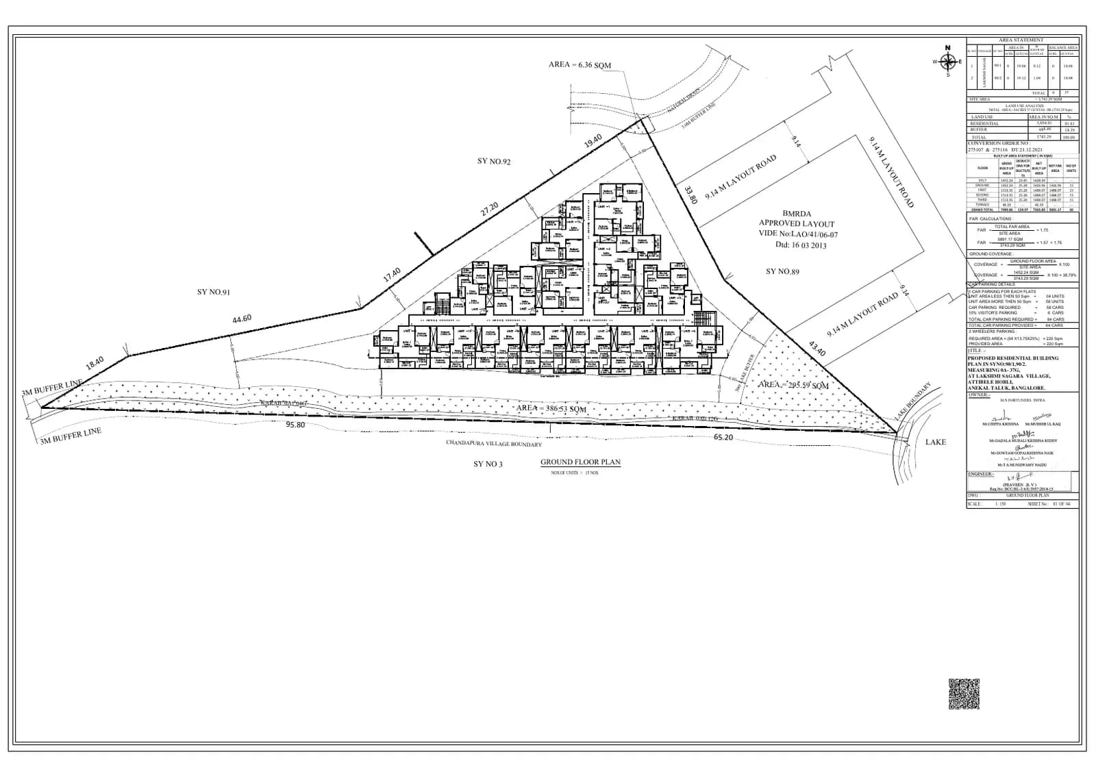 Fortuners Infra Elixir: Ground Floor Plan, page 1 (filed with Karnataka RERA)