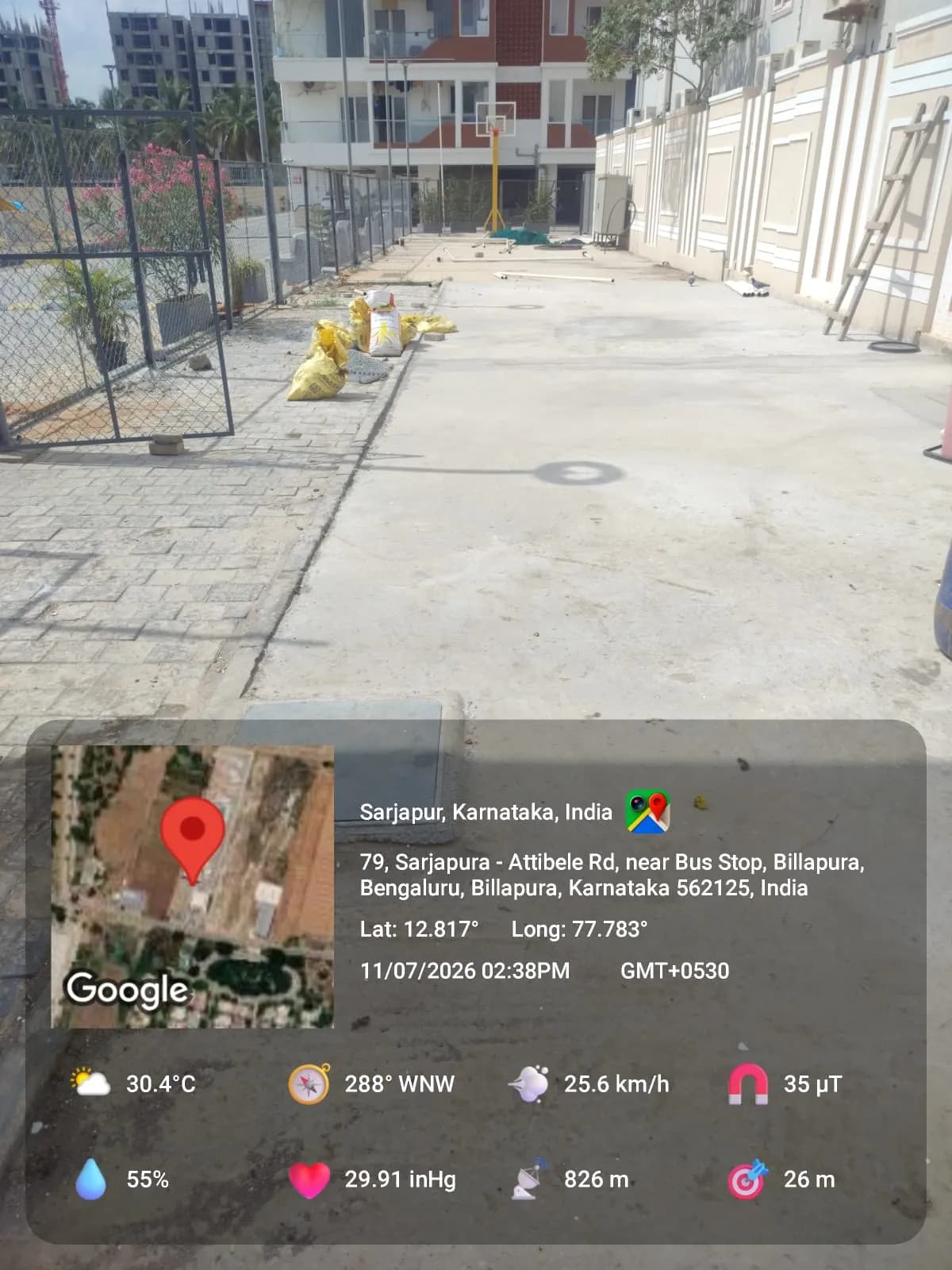 RRL Palacio: Site photo filed with Karnataka RERA