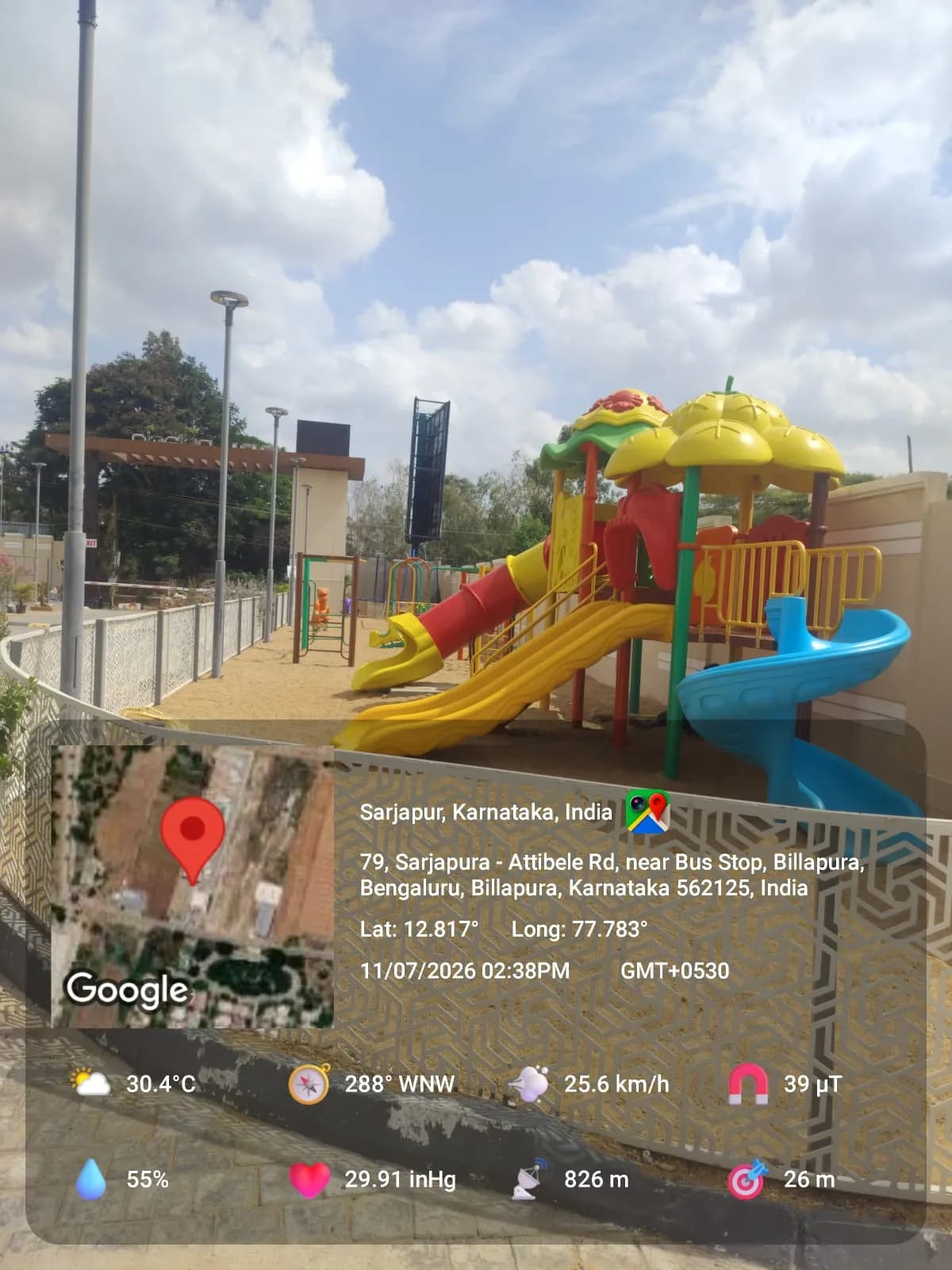 RRL Palacio: Site photo filed with Karnataka RERA