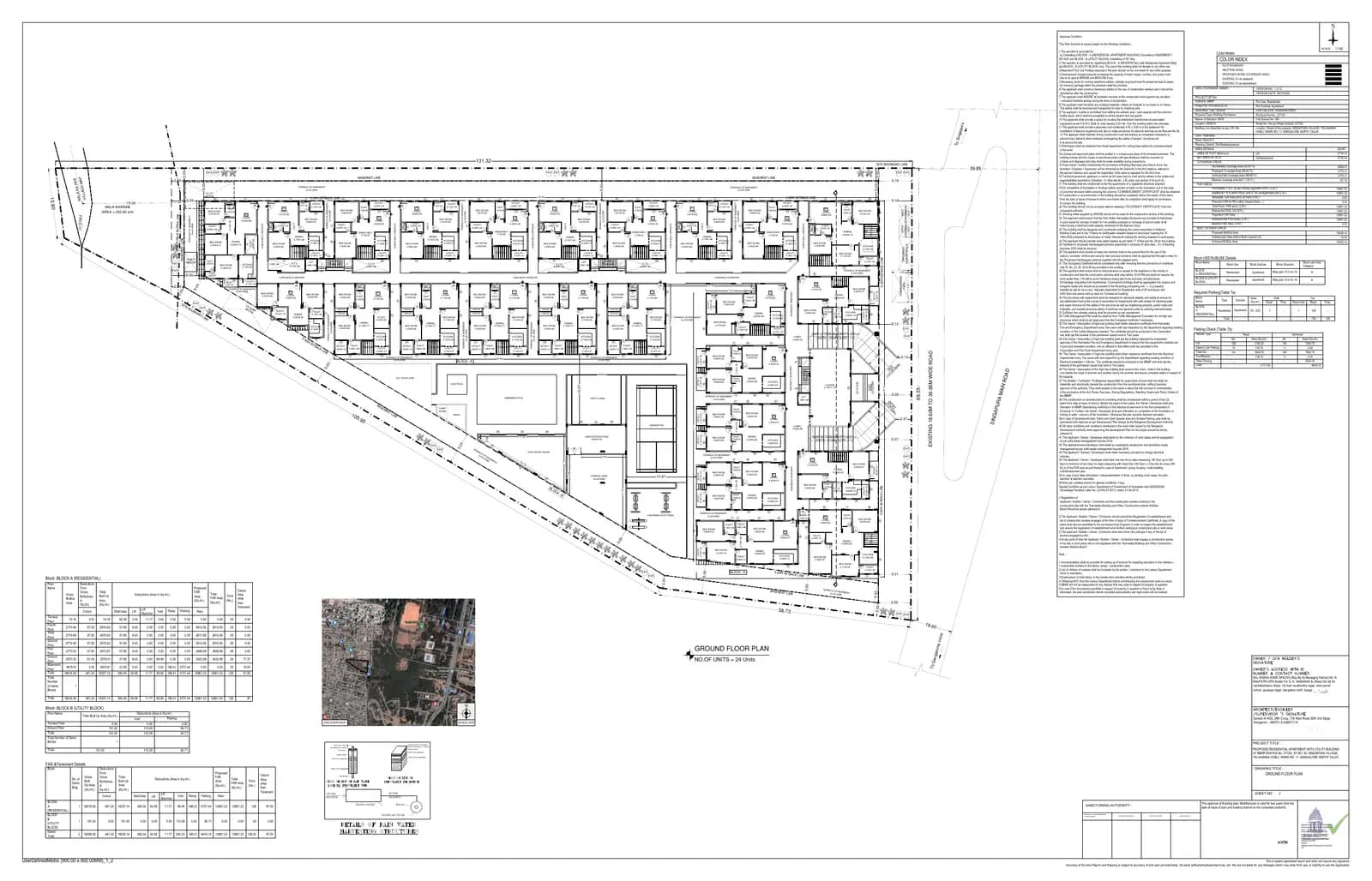 Dhara Nakshthra: Existing Layout Plan (filed with Karnataka RERA)
