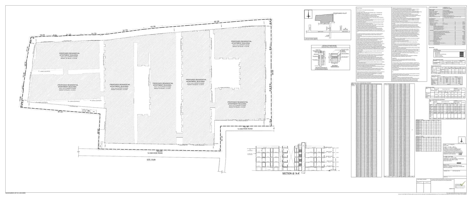Nava Vajra: Approved Building/Plotting Plan, page 1 (filed with Karnataka RERA)