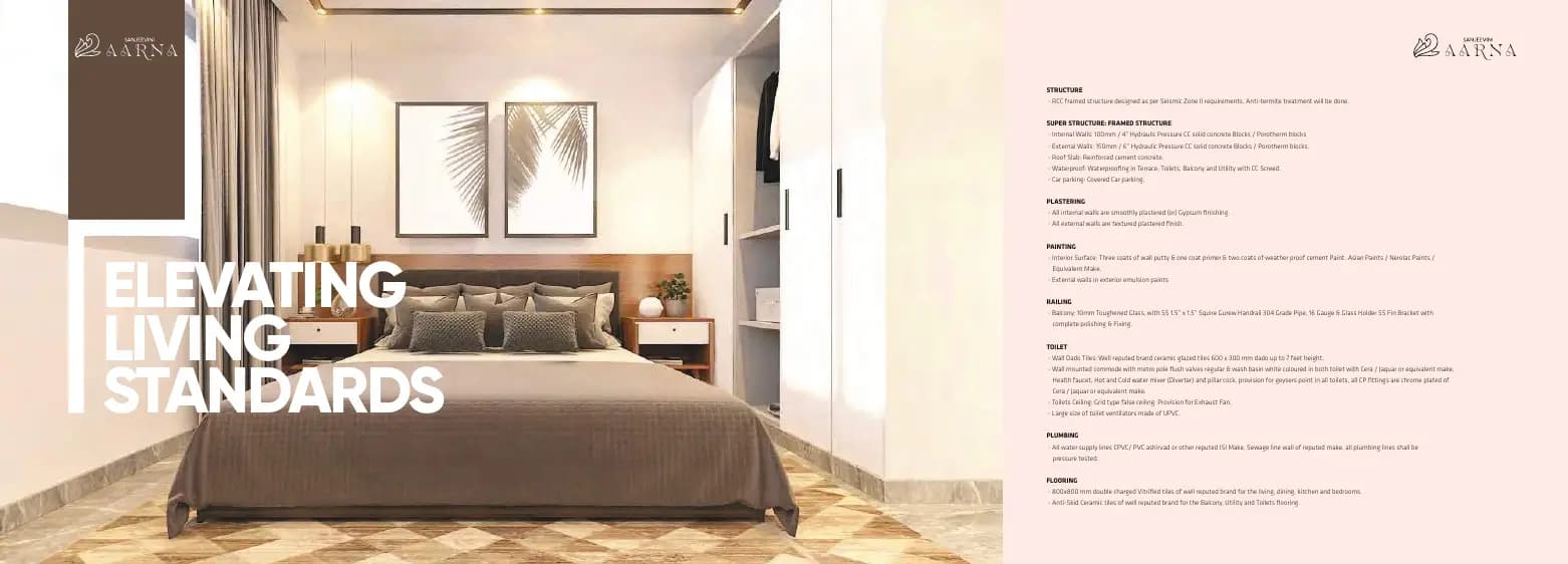 Sanjeevini Aarna: Brochure, page 8 (filed with Karnataka RERA)