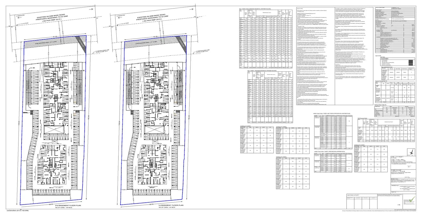 Pride Euphora: 13 Approved Building Plan, page 1 (filed with Karnataka RERA)