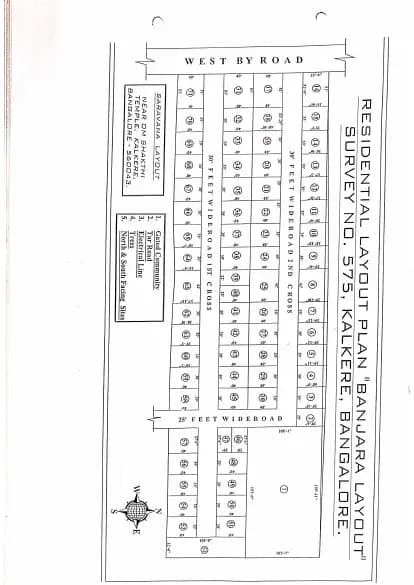 Sri Gayathri Avenue: Approved Layout Plan (filed with Karnataka RERA)