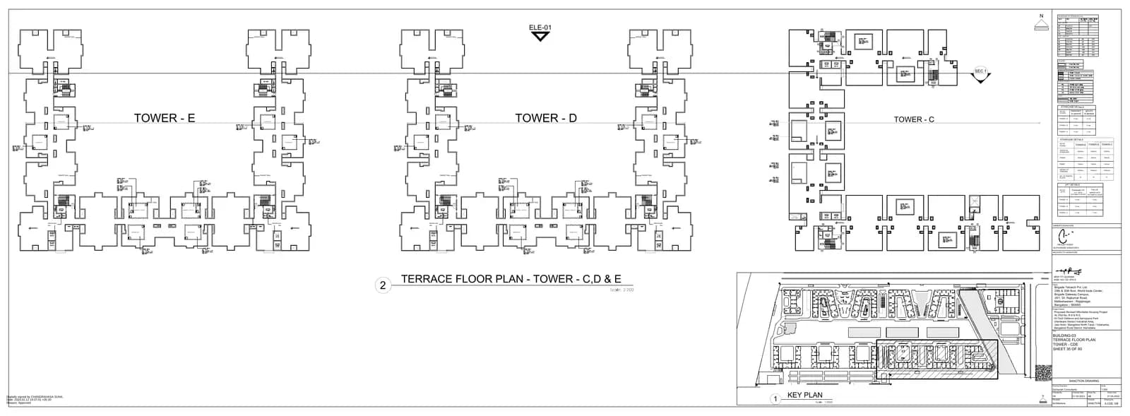 Cobalt at Brigade El Dorado: BUILDING 03 Tower C Terrace Floor Plan.pdf (filed with Karnataka RERA)