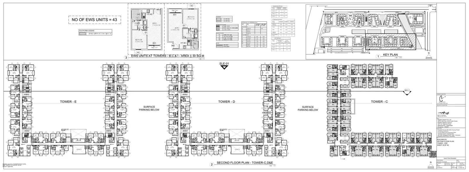 Cobalt at Brigade El Dorado: BUILDING 03 Tower C 2nd Floor Plan.pdf (filed with Karnataka RERA)