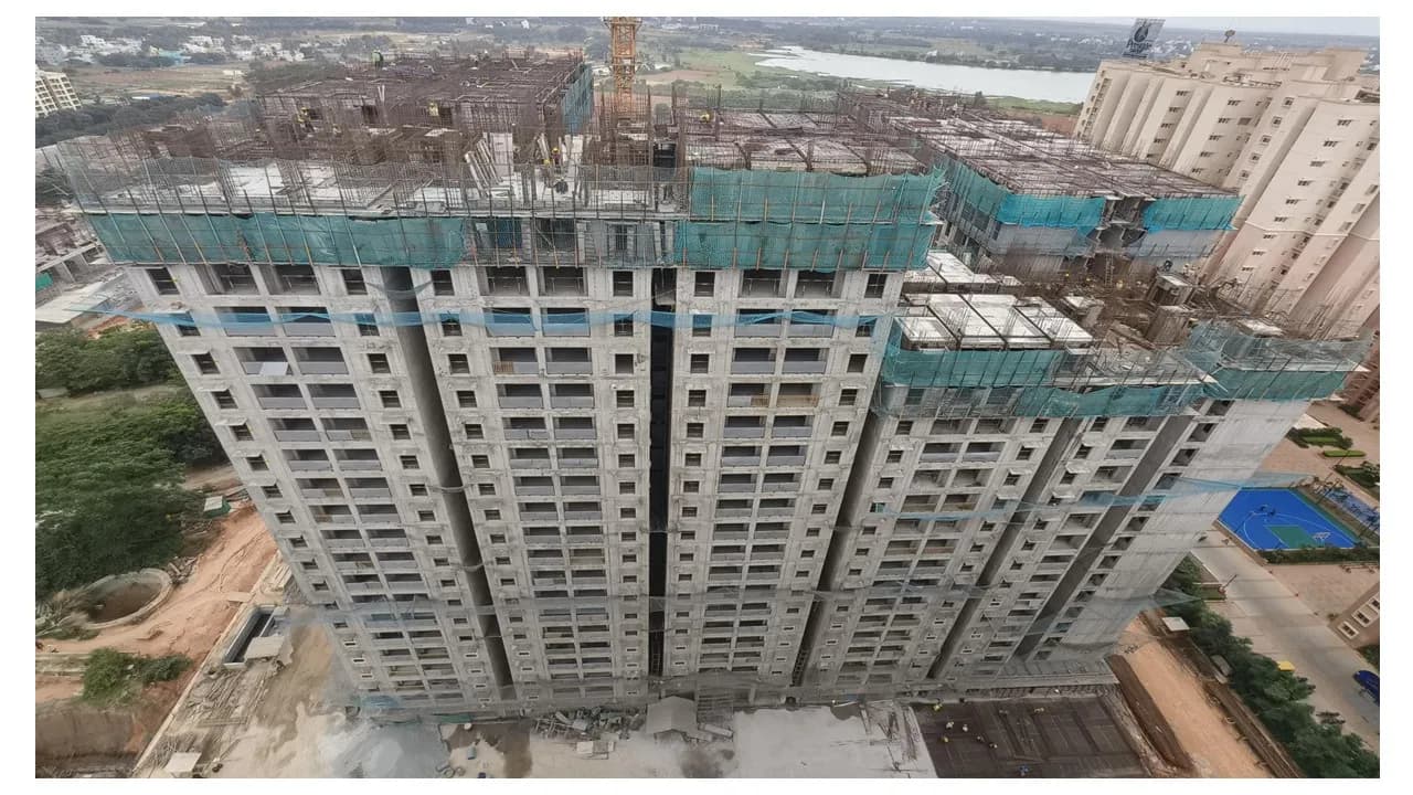 Cobalt at Brigade El Dorado: Site photo filed with Karnataka RERA