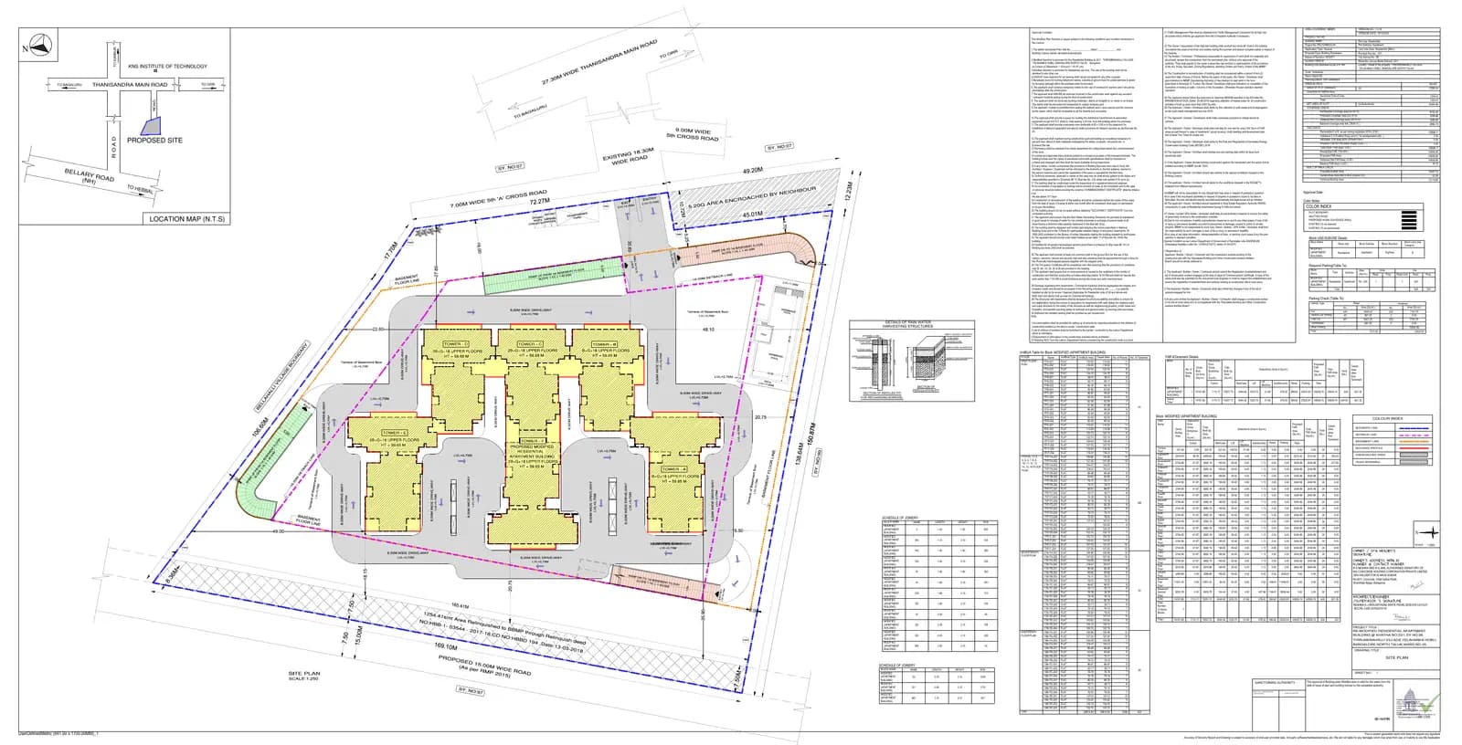 Concorde Neo: Approved Layout Plan (filed with Karnataka RERA)