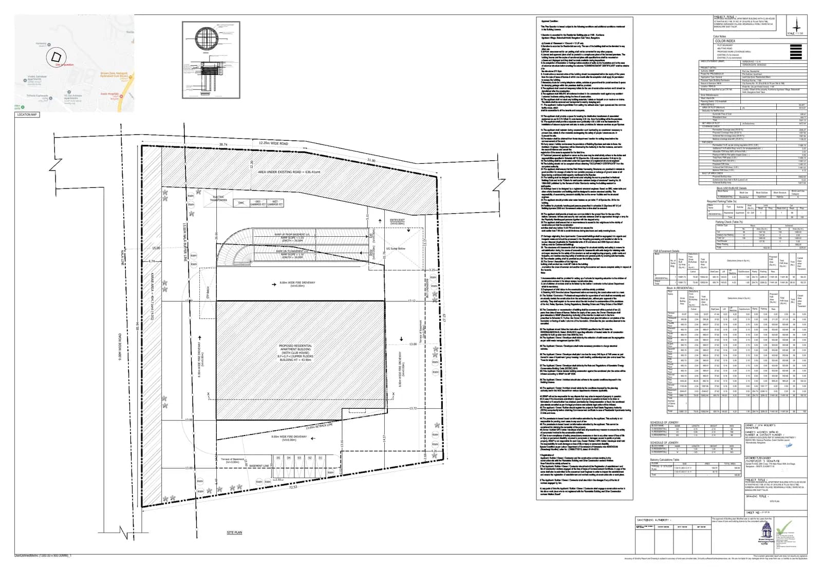 Saranya Signature: Approved Layout Plan (filed with Karnataka RERA)