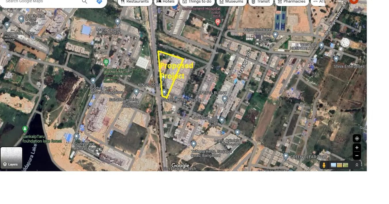 Suvastu Kings Square Phase II: Location Demarcation.jpg (filed with Karnataka RERA)