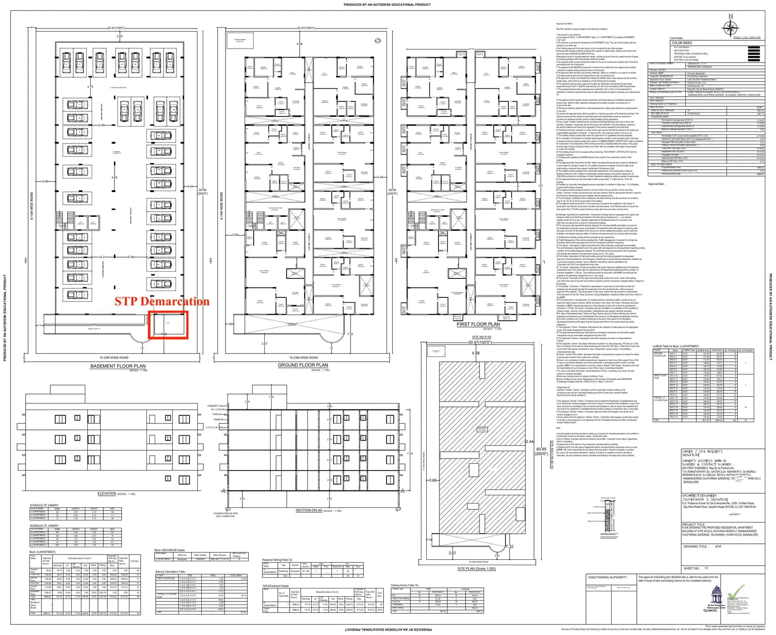 The Abode: STP Demarcation.PDF (filed with Karnataka RERA)