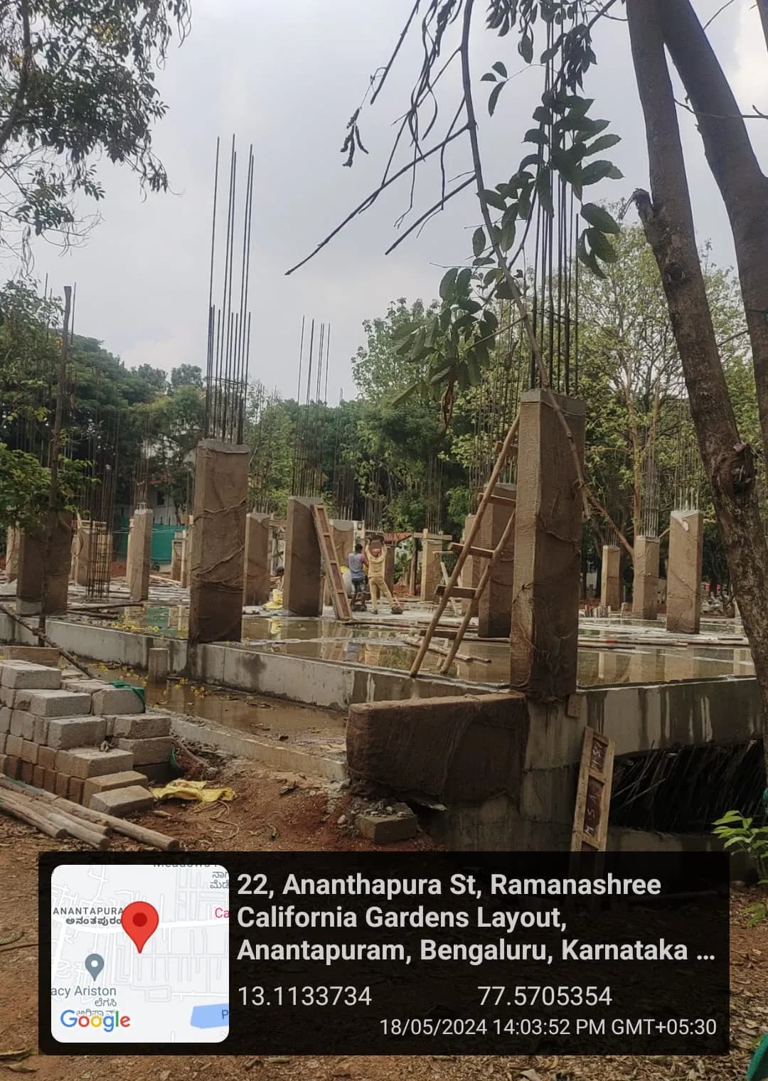 The Abode: Site photo filed with Karnataka RERA