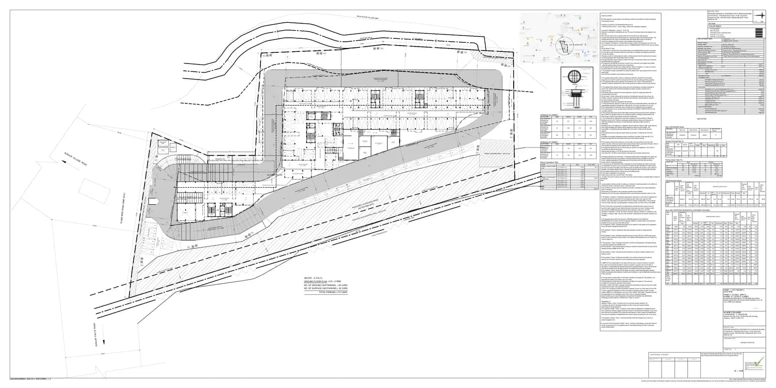 Mohan Tritone: 7 Ground Floor Plan (filed with Karnataka RERA)