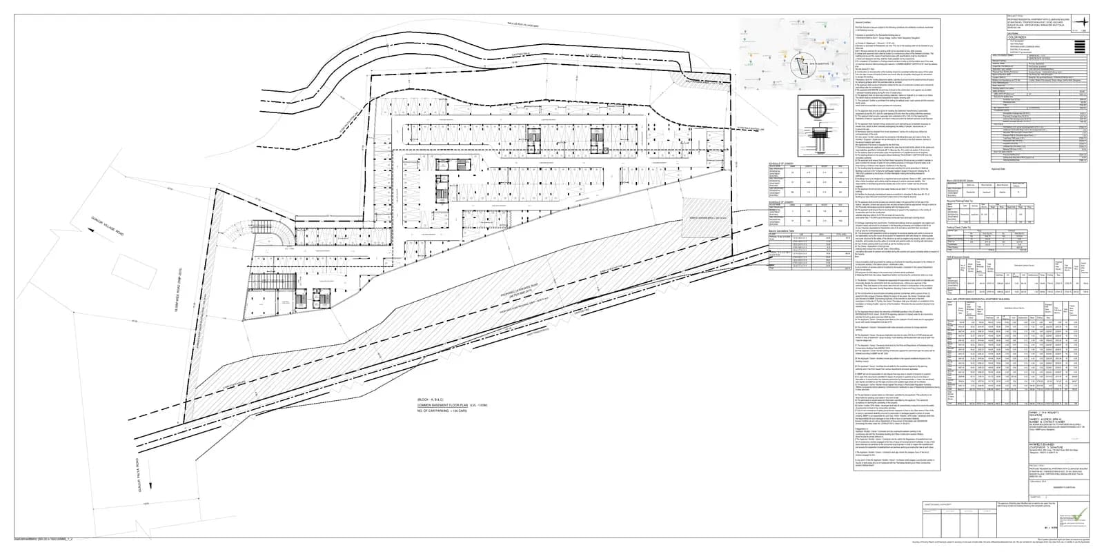 Mohan Tritone: Basement Floor Plan.pdf (filed with Karnataka RERA)