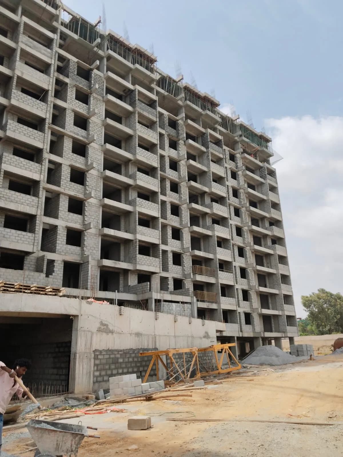Mohan Tritone: Site photo filed with Karnataka RERA