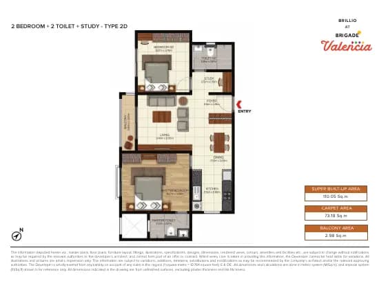 Brillio and Commercial at Brigade Valencia: Brochure, page 2 (filed with Karnataka RERA)