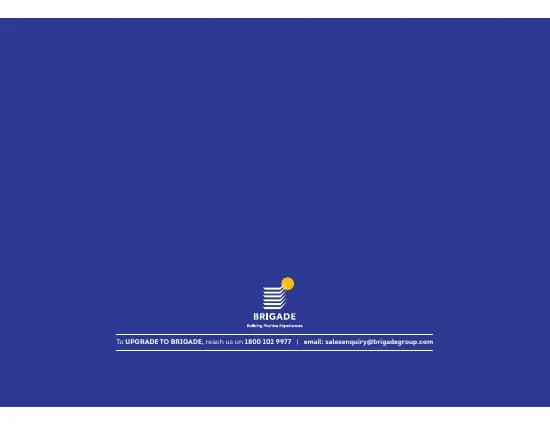 Brillio and Commercial at Brigade Valencia: Brochure, page 4 (filed with Karnataka RERA)