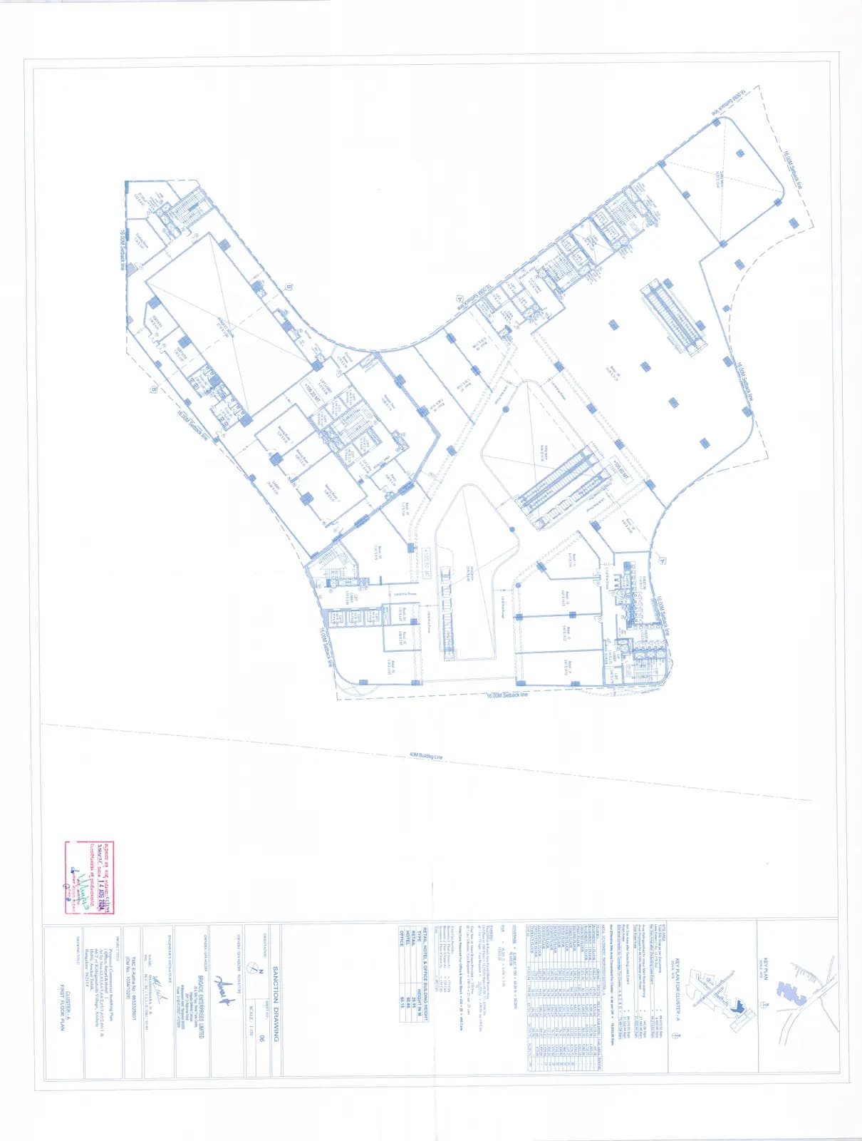 Brillio and Commercial at Brigade Valencia: Commercial - First Floor Plan - 06.pdf (filed with Karnataka RERA)
