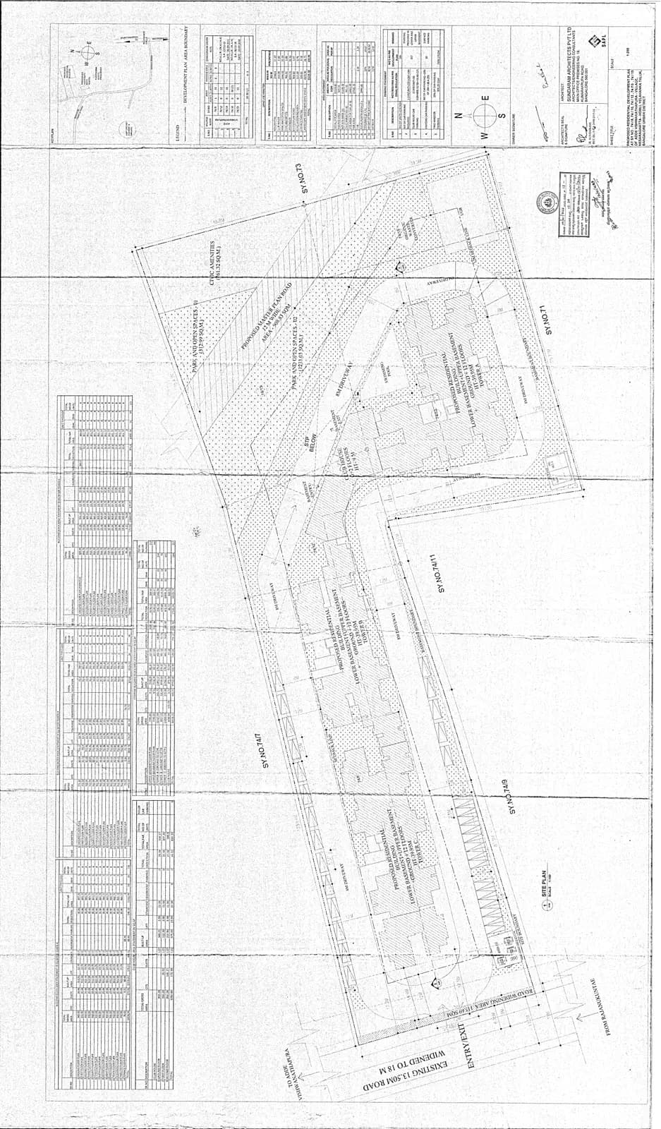 Shriram Serenity: Existing Layout Plan (filed with Karnataka RERA)