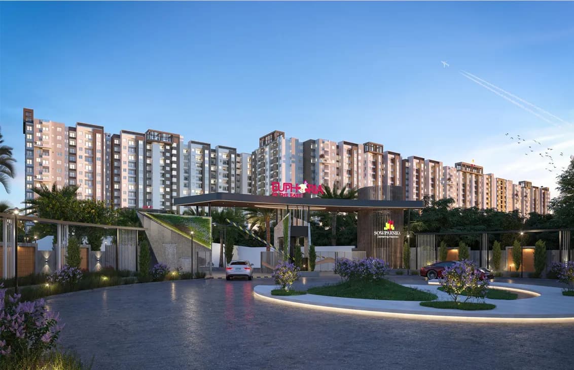 Sowparnika Euphoria In The East: Site photo filed with Karnataka RERA