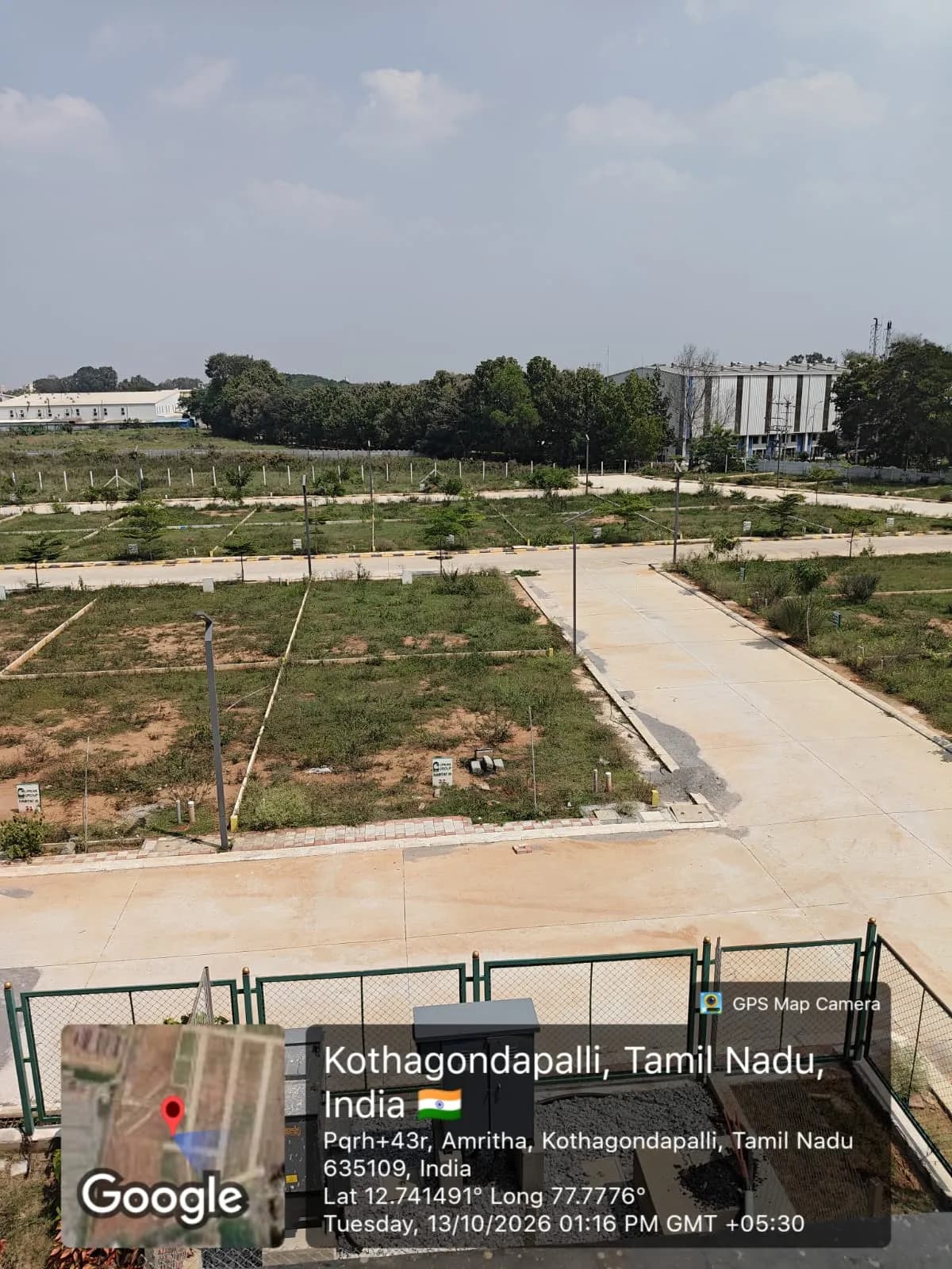 Upkar Habitat: Site photo filed with Karnataka RERA