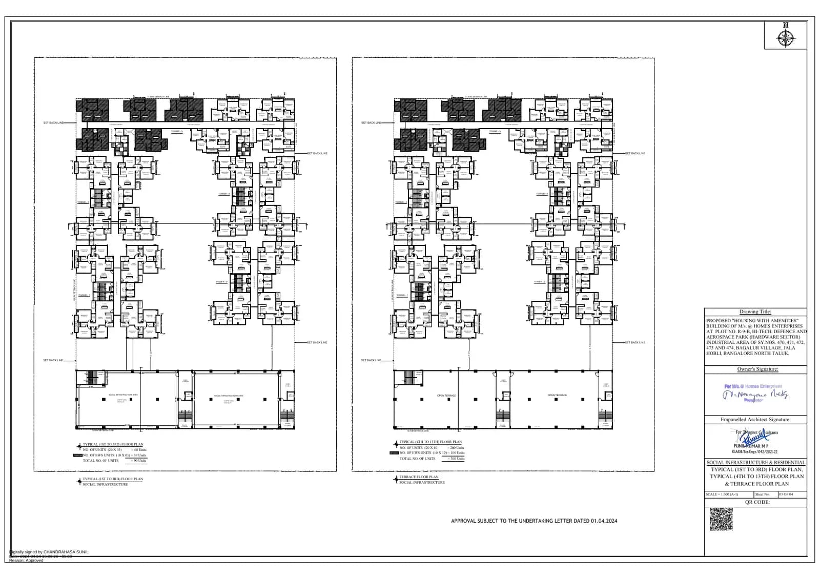 NVG Rakshak: Existing Layout Plan (filed with Karnataka RERA)